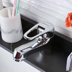 MILANO BASIN MIXER - TARKI  2 Hose For Hot & Cold Water Pop-Up Waste