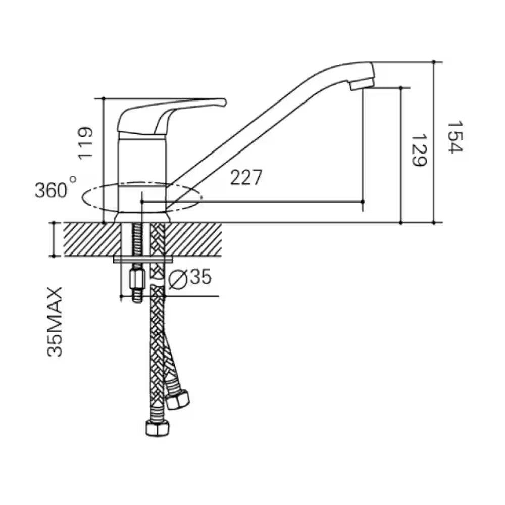 MILANO SINK MIXER - TARKI