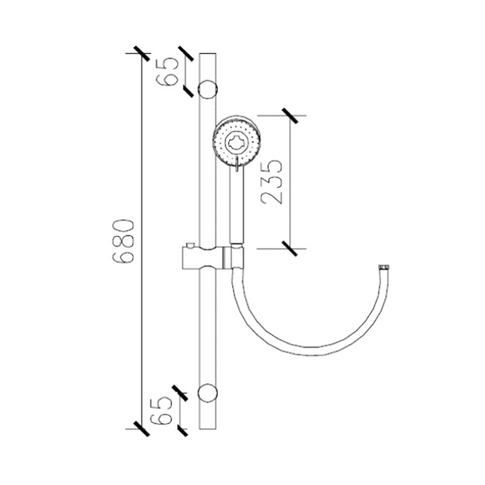 MILANO SLIDING SHOWER KIT - RIVA
