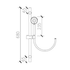 MILANO SLIDING SHOWER KIT - RIVA