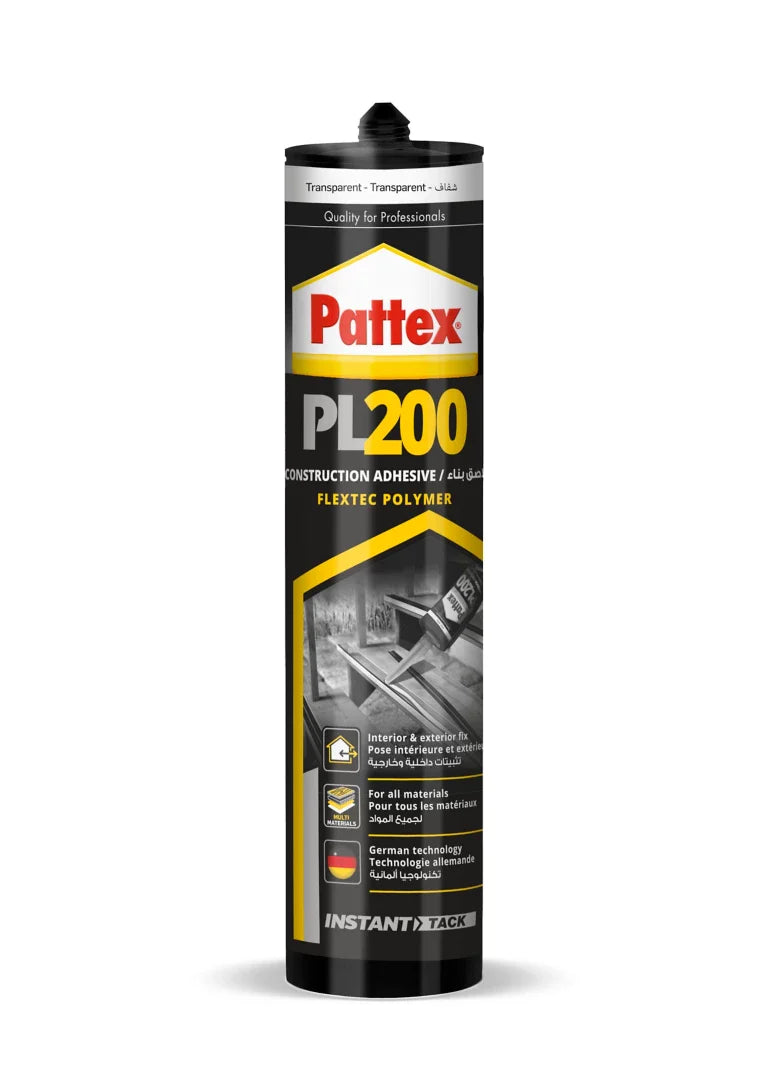 PATTEX SILICON PL200 CLEAR (CONSTRUCTION ADHESIVE) 290G