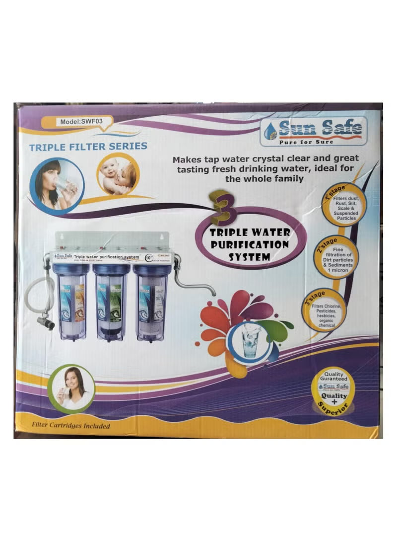 SUNSAFE WATER FILTER TRIPLE SWF03