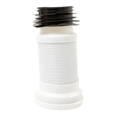 WC CONNECTOR 4'' FLEXIBLE WHITE