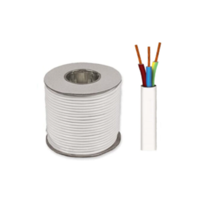 RR FLEXI CABLE 2.5 X 3C WHITE ROLL